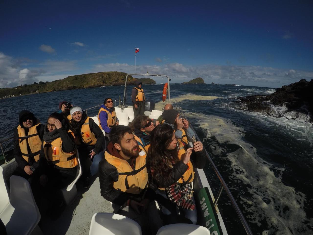 Hostel Submarino Amarillo Ancud Bagian luar foto